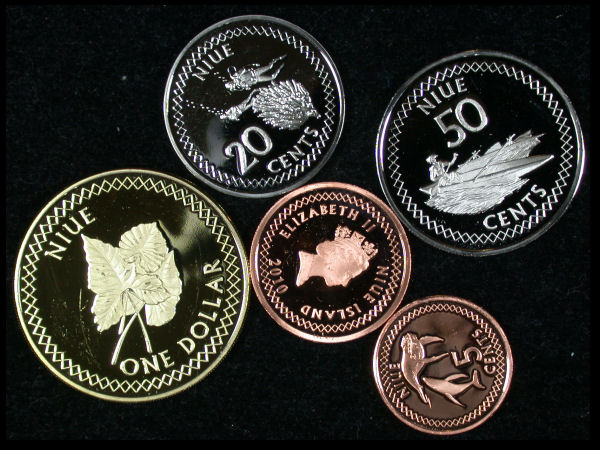 Niue Islands Set of 5 Coins